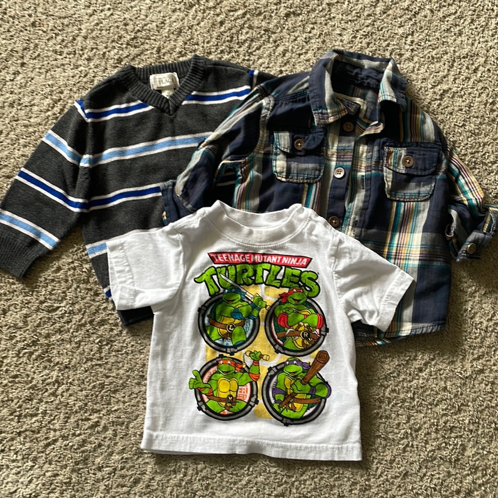 Gently worn boys tops